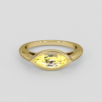 2.21 Ct. Yellow Sapphire Ring, 18K Yellow Gold 1