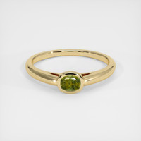 0.61 Ct. Sapphire Ring, 18K Yellow Gold 1