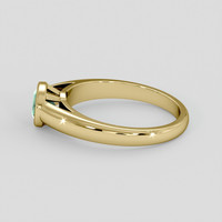 0.71 Ct. Bluish Green Sapphire Ring, 18K Yellow Gold 4