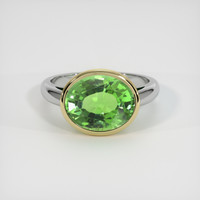 3.96 Ct. Gemstone Ring, 14K Yellow & White 1