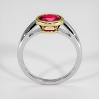 1.19 Ct. Ruby Ring, 14K Yellow & White 3