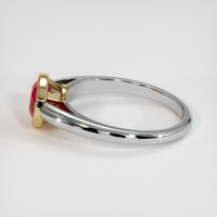 1.21 Ct. Ruby Ring, 14K Yellow & White 4