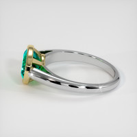 1.86 Ct. Emerald Ring, 18K Yellow & White 4