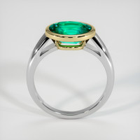 2.10 Ct. Emerald Ring, 18K Yellow & White 3