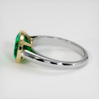 2.36 Ct. Emerald Ring, 18K Yellow & White 4