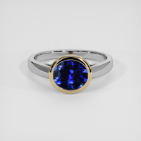 1.46 Ct. Blue Sapphire Ring, 18K Yellow & White 1