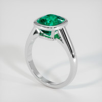 2.79 Ct. Emerald Ring, Platinum 950 2