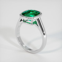 2.45 Ct. Emerald Ring, Platinum 950 2