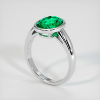 2.29 Ct. Emerald Ring, Platinum 950 2