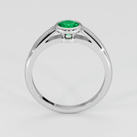 0.43 Ct. Emerald Ring, Platinum 950 3