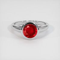 1.67 Ct. Ruby Ring, Platinum 950 1