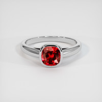 1.31 Ct. Ruby Ring, Platinum 950 1