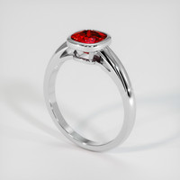 1.31 Ct. Ruby Ring, Platinum 950 2