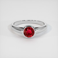 1.39 Ct. Ruby Ring, Platinum 950 1