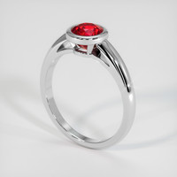 1.39 Ct. Ruby Ring, Platinum 950 2