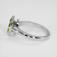 1.12 Ct. Yellowish Green Sapphire Ring, Platinum 950 4
