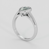 1.40 Ct. Green Sapphire Ring, Platinum 950 2