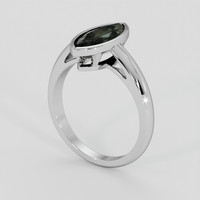 2.02 Ct. Green Sapphire Ring, Platinum 950 2