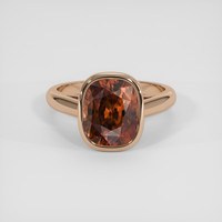 10.19 Ct. Orange Zircon Ring, 14K Rose Gold 1