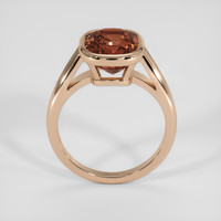 10.19 Ct. Orange Zircon Ring, 14K Rose Gold 3
