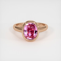 2.57 Ct. Sapphire Ring, 14K Rose Gold 1