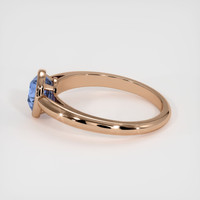 2.16 Ct. Blue Sapphire Ring, 14K Rose Gold 4