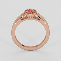 1.08 Ct. Padparadscha Sapphire Ring, 14K Rose Gold 3