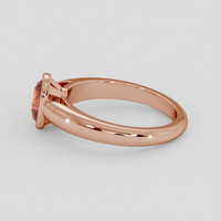 1.08 Ct. Padparadscha Sapphire Ring, 14K Rose Gold 4