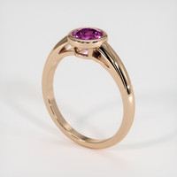 0.88 Ct. Gemstone Ring, 18K Rose Gold 2