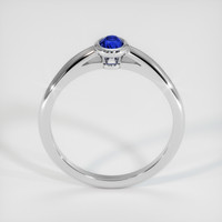 0.68 Ct. Blue Sapphire Ring, 10K White Gold 3