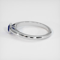 0.68 Ct. Blue Sapphire Ring, 10K White Gold 4