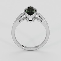 2.02 Ct. Green Sapphire Ring, 10K White Gold 3