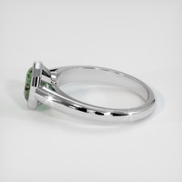 0.99 Ct. Green Sapphire Ring, 14K White Gold 4