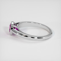 0.88 Ct. Gemstone Ring, 18K White Gold 4