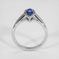 1.06 Ct. Blue Sapphire Ring, 18K White Gold 3