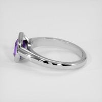 1.75 Ct. Purple Sapphire Ring, 18K White Gold 4