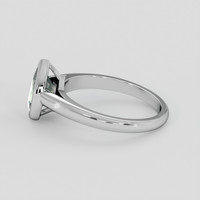 1.40 Ct. Green Sapphire Ring, 18K White Gold 4