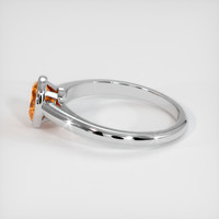 0.72 Ct. Sapphire Ring, 18K White Gold 4