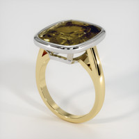 11.16 Ct. Gemstone Ring, 14K White & Yellow 2