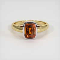 2.25 Ct. Gemstone Ring, 14K White & Yellow 1