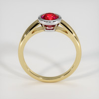 1.39 Ct. Ruby Ring, 14K White & Yellow 3