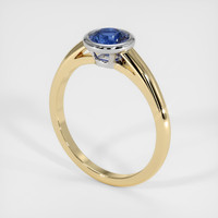 1.07 Ct. Sapphire Ring, 14K White & Yellow 2