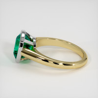 2.79 Ct. Emerald Ring, 18K White & Yellow 4