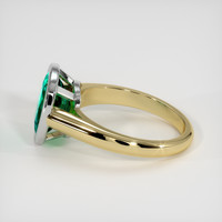 2.45 Ct. Emerald Ring, 18K White & Yellow 4