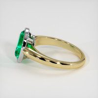 2.29 Ct. Emerald Ring, 18K White & Yellow 4