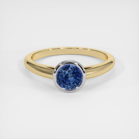1.07 Ct. Sapphire Ring, 18K White & Yellow 1