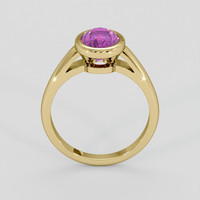 2.17 Ct. Pinkish Purple Sapphire Ring, 10K Yellow Gold 3