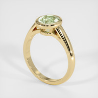 1.53 Ct. Greenish Yellow Sapphire Ring, 10K Yellow Gold 2