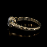 1.79 Ct. Green Sapphire Ring, 10K Yellow Gold 4