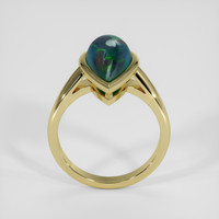 3.29 Ct. Multi Color Opal Ring, 14K Yellow Gold 3